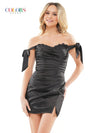 Cocktail Dresses Short Off Shoulder Cocktail Dress Black