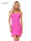 Cocktail Dresses Homecoming Short Fitted Cocktail Dress Hot pink