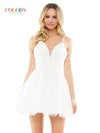 Cocktail Dresses Homecoming Short Cocktail Dress Off White