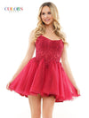 Cocktail Dresses Homecoming Short Spaghetti Strap Cocktail Dress Wine