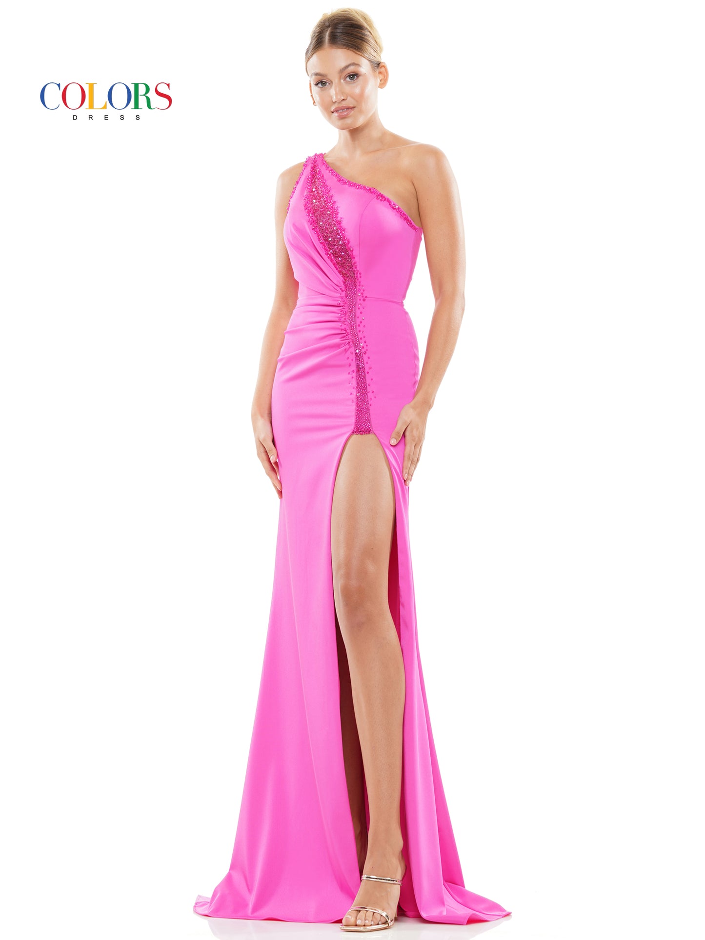 Prom Dresses Long Formal Fitted Prom Dress Hot Pink