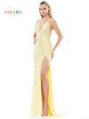 Prom Dresses LongSpaghetti Strap  Formal Beaded Prom Dress Yellow