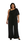 Jumpsuit Long Sequined Overlay Jumpsuit Black