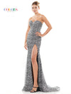 Prom Dresses Long Strapless Glitter Prom Dress Black