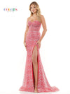 Prom Dresses Long Strapless Glitter Prom Dress Red