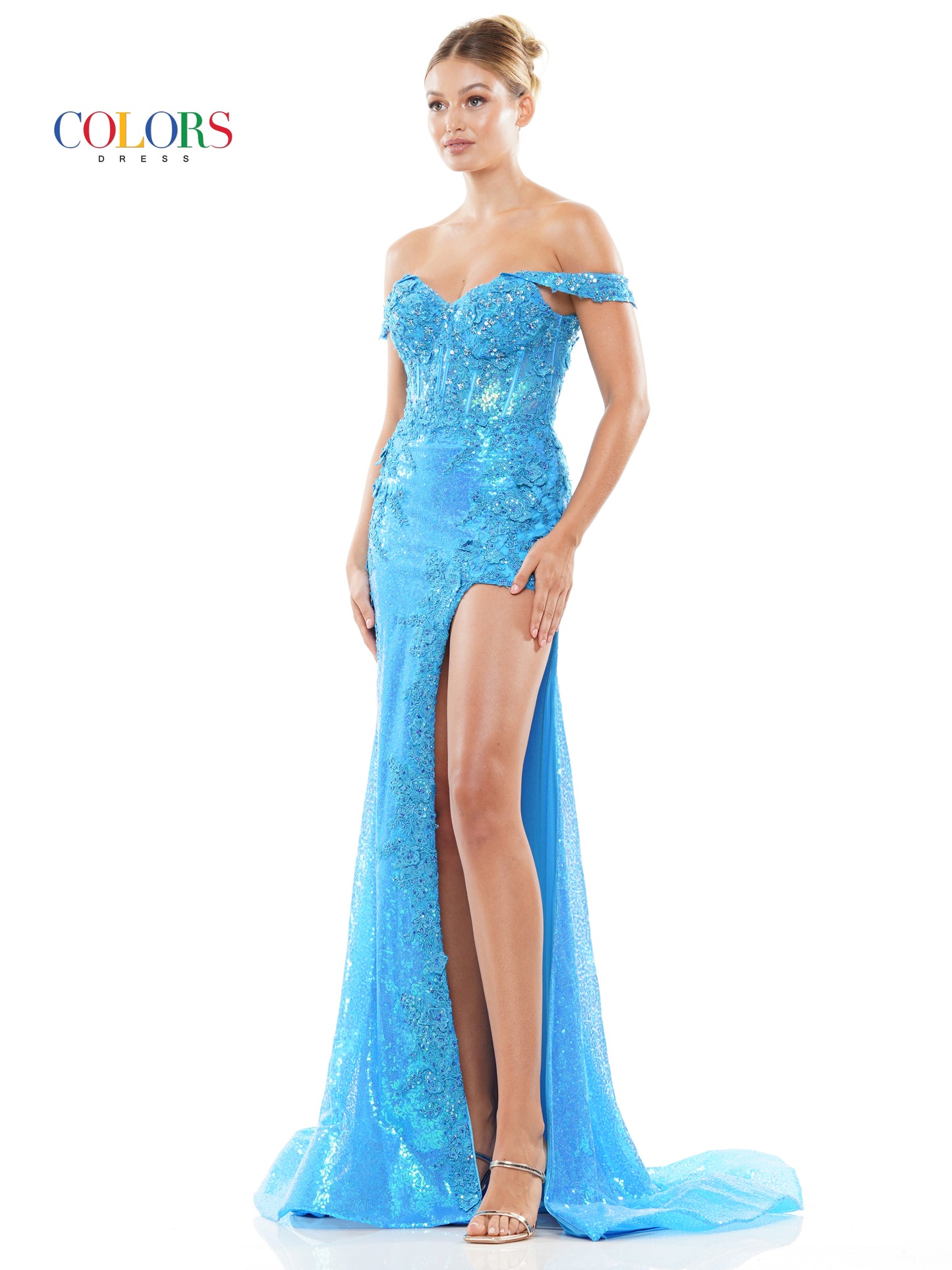 Prom Dresses Long Off shoulder Fitted Prom Formal Dress Turquoise