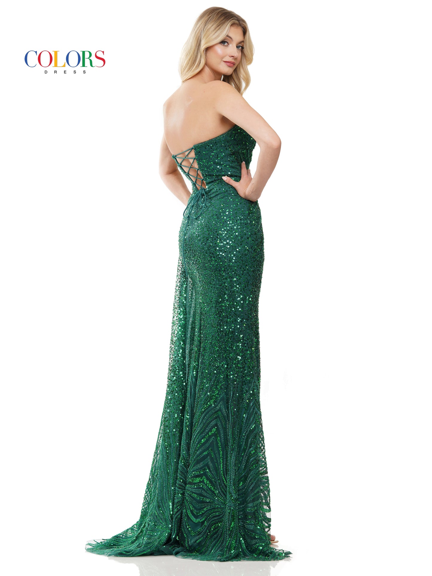 Prom Dresses Long Fitted Strapless Prom Formal Dress Emerald