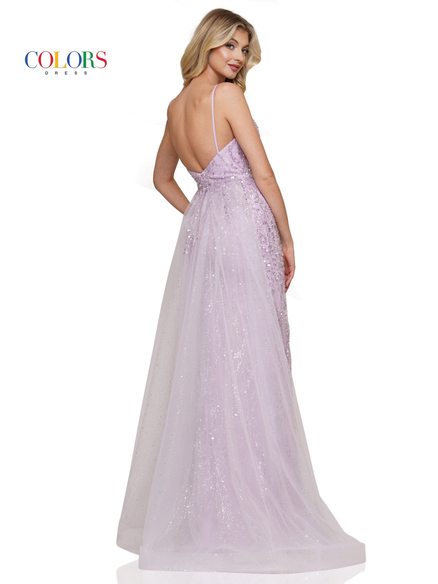 Prom Dresses Long Fitted Spaghetti Strap Prom Dress Lilac