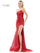 Prom Dresses Long Strapless Fitted Sequin Prom Dress Wine