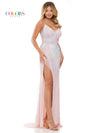 Prom Dresses Long Spaghetti Strap Fitted Prom Dress Baby Pink