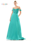 Prom Dresses Long Off Shoulder Mikado Prom Dress Deep Green