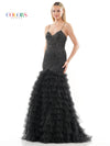 Prom Dresses Long Spaghetti Strap Mermaid Prom Dress Black