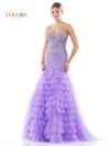 Prom Dresses Long Spaghetti Strap Mermaid Prom Dress Lavender