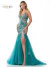 Prom Dresses Formal Long Spaghetti Strap Prom Dress Green Gold