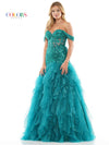 Prom Dresses Formal Long Off Shoulder Mermaid Prom Dress Deep Green