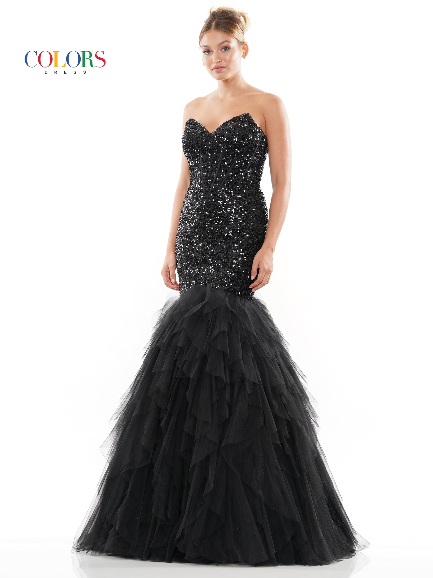 Prom Dresses Long Strapless Formal Mermaid Prom Dress Black