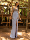 Prom Dresses Long Fitted Formal Sequin Prom Dress Lilac