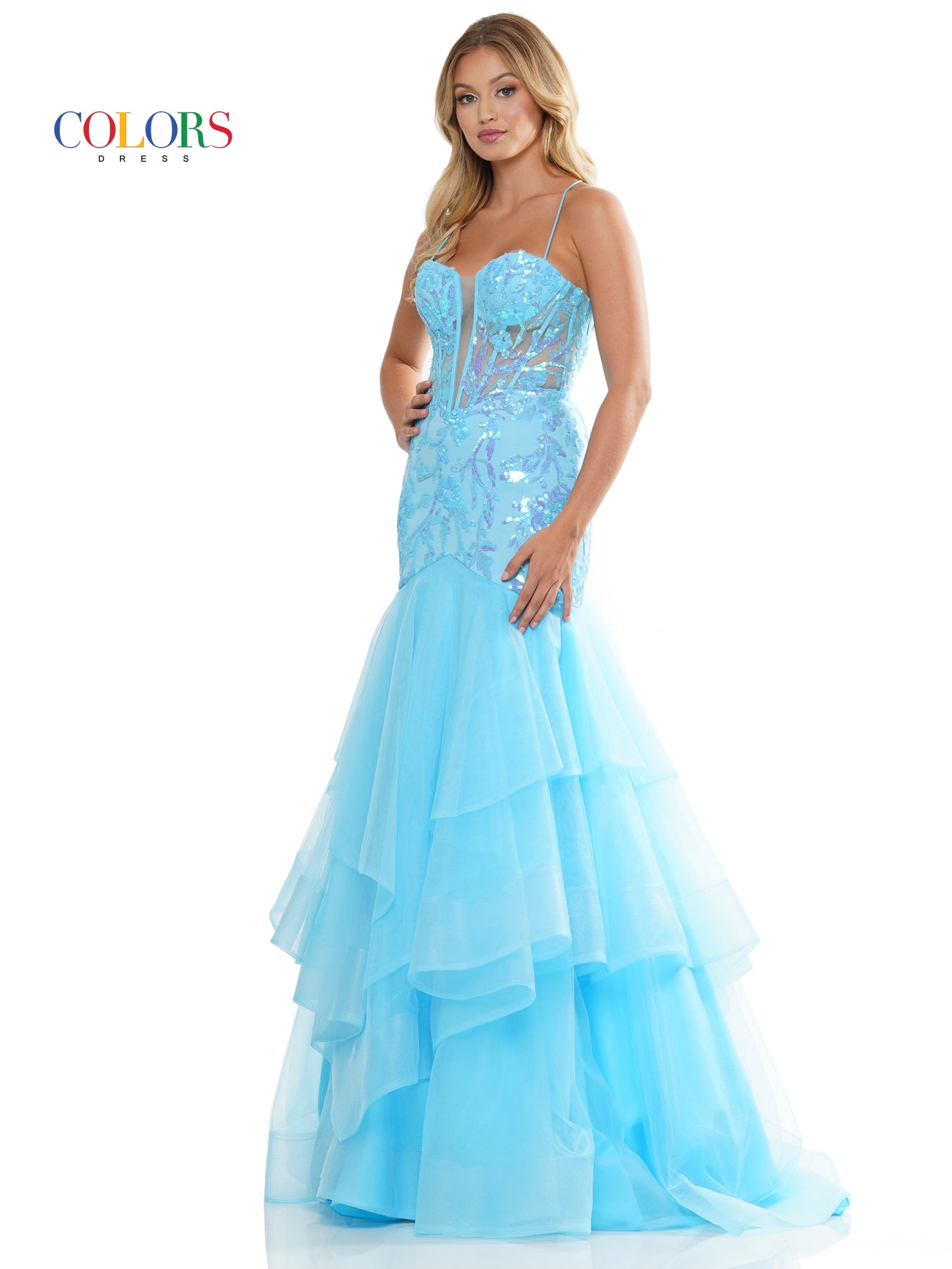 Prom Dresses Prom Long Spaghetti Strap Mermaid Formal Dress Turquoise