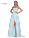 Prom Dresses Long Strapless Sequin A Line Prom Dress Off White