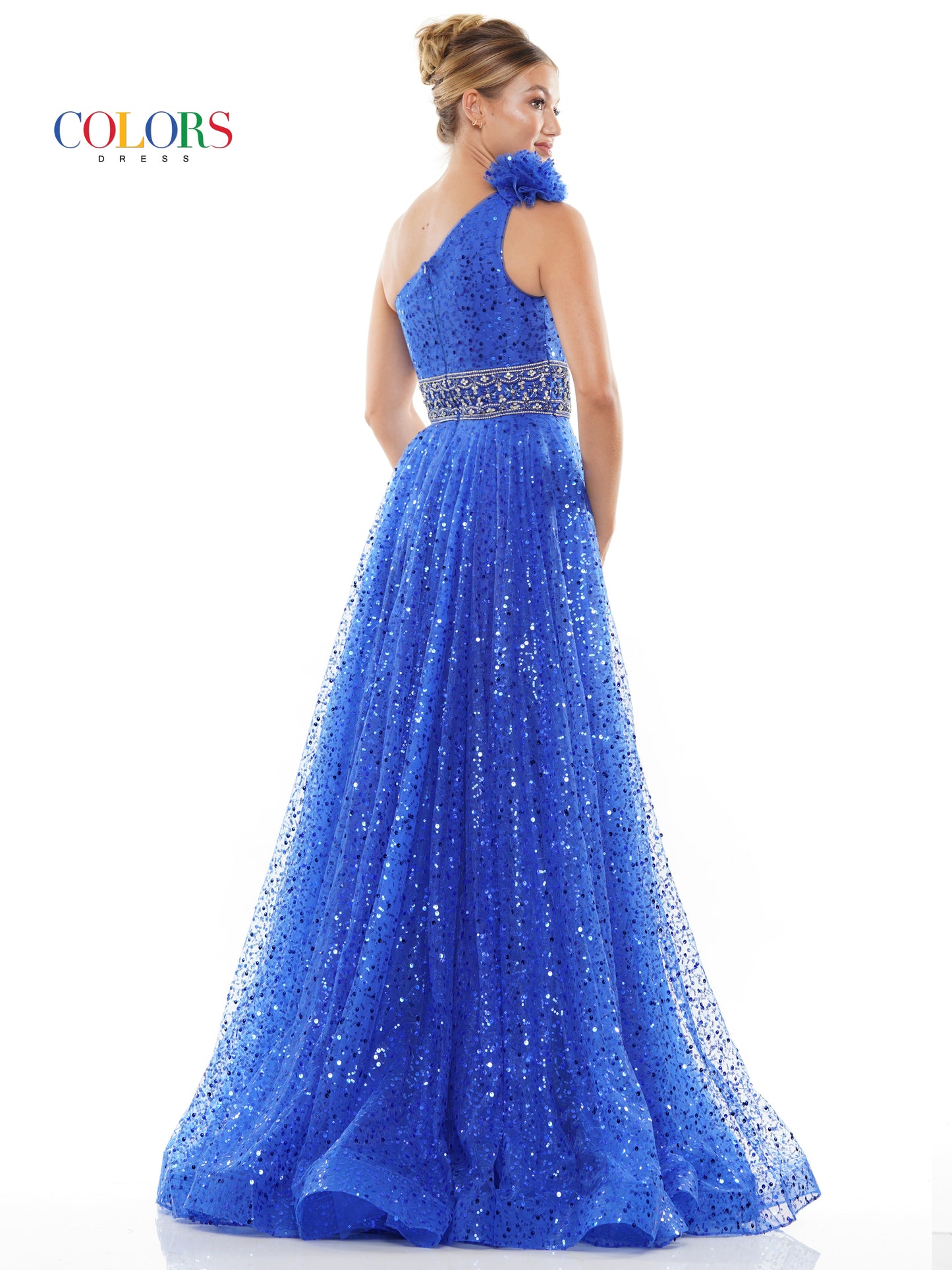 Prom Dresses Formal Long One Shoulder Prom Dress Royal