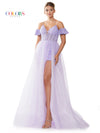 Prom Dresses Long Off Shoulder A Line Prom Dress Lilac