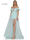 Prom Dresses Long Off Shoulder A Line Prom Dress Mint