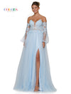 Prom Dresses Prom Long Formal A Line Prom Dress Light Blue