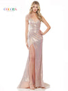 Prom Dresses Prom One Shoulder Fitted Formal Long Dress Dusty Rose