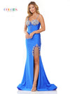 Prom Dresses Long Formal Fitted Satin Prom Dress Royal