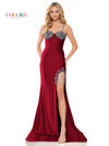 Prom Dresses Long Formal Fitted Satin Prom Dress Wine