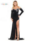 Prom Dresses Long Formal Fitted Velvet Prom Dress Black