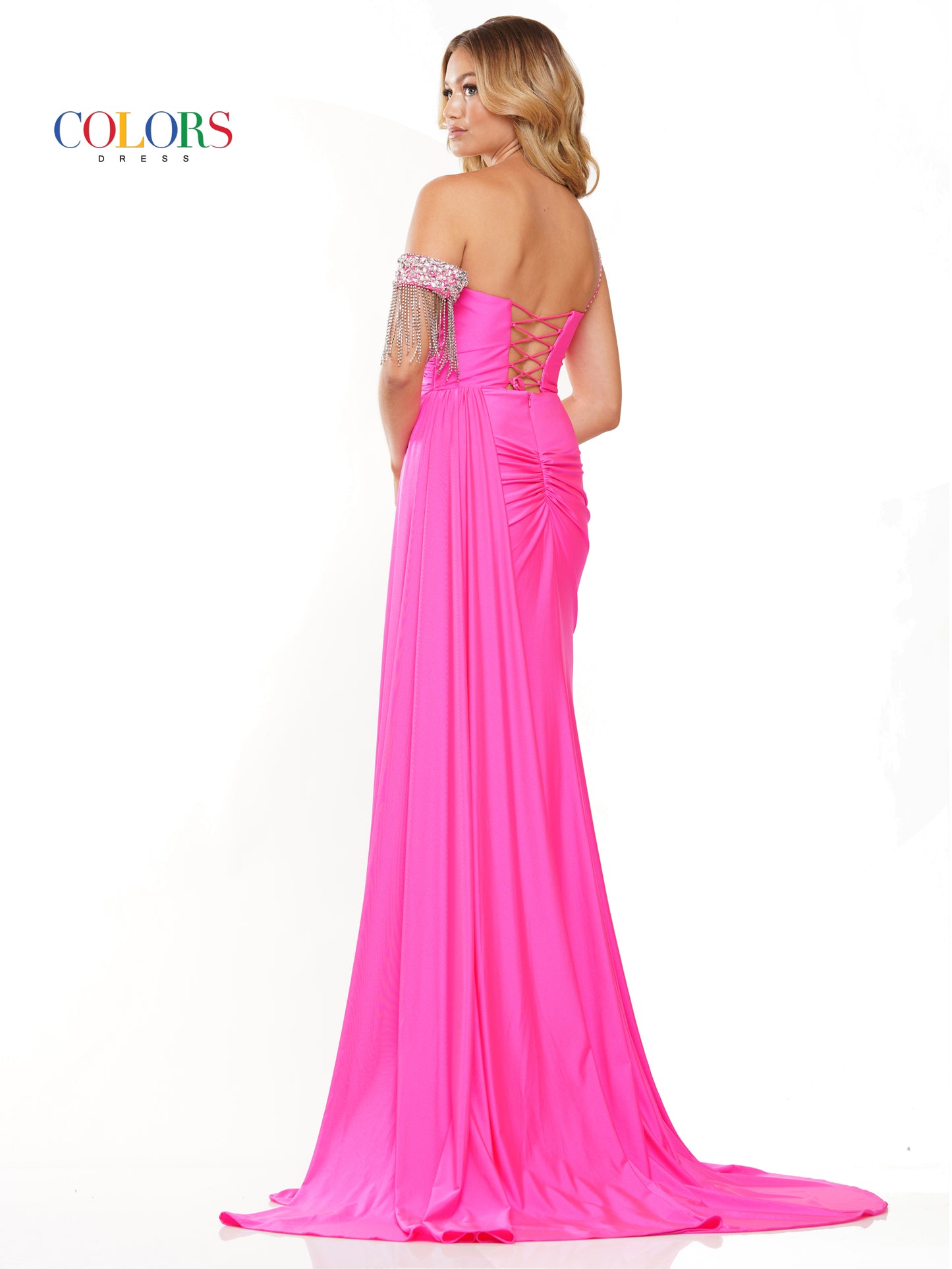 Prom Dresses Long Fitted Formal Satin Prom Dress Hot Pink