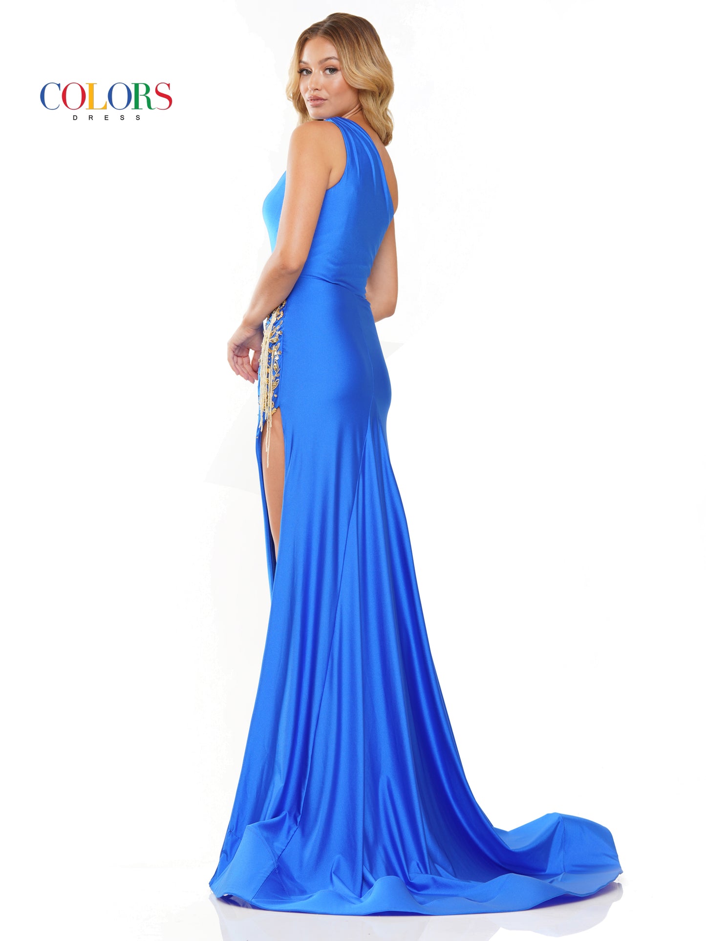 Prom Dresses Long Fitted One Shoulder Prom Dress Royal