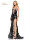 Prom Dresses Prom Long Spaghetti Strap Fitted Formal Dress Black