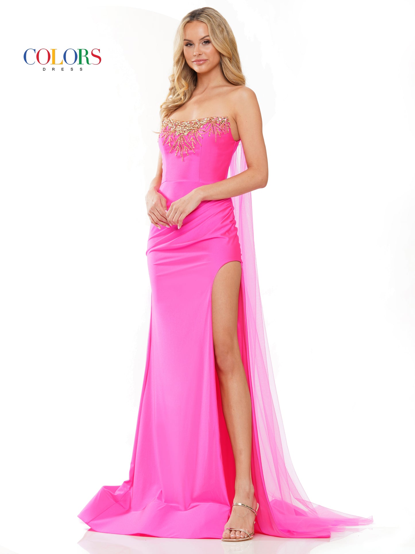 Prom Dresses Long Formal Fitted Satin Prom Dress Hot Pink