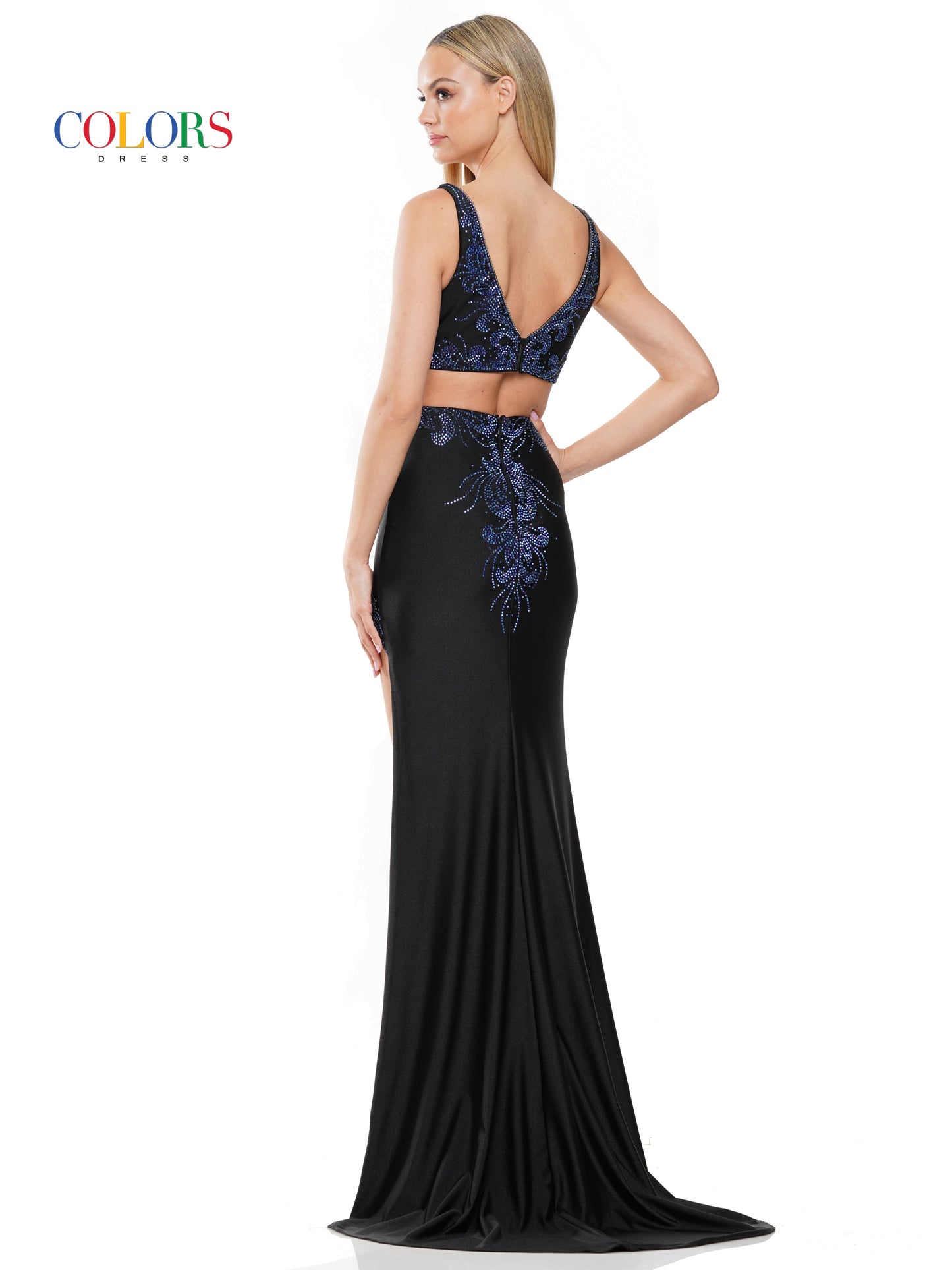 Prom Dresses Long Sleeveless Fitted satin Prom Dress Black