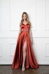 Long Formal Spaghetti Strap Bridesmaids Dress