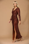 Long Sleeve Formal Evening Dress