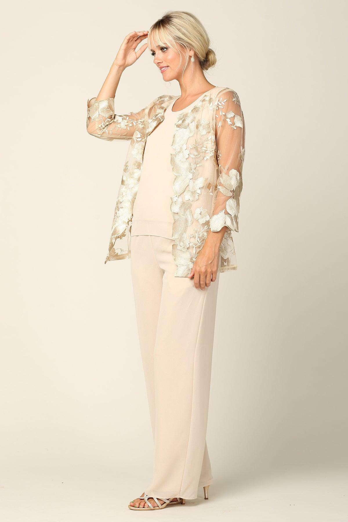 Long Formal Mother of the Bride Pant Set