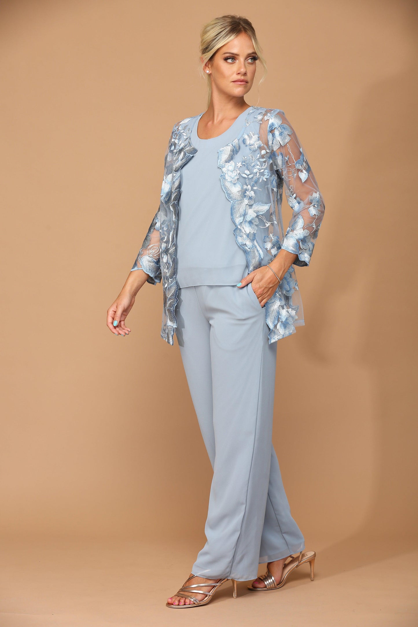 Long Formal Mother of the Bride Pant Set