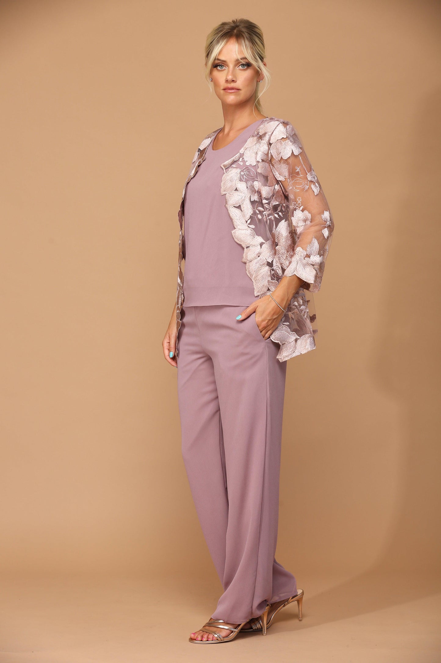 Long Formal Mother of the Bride Pant Set