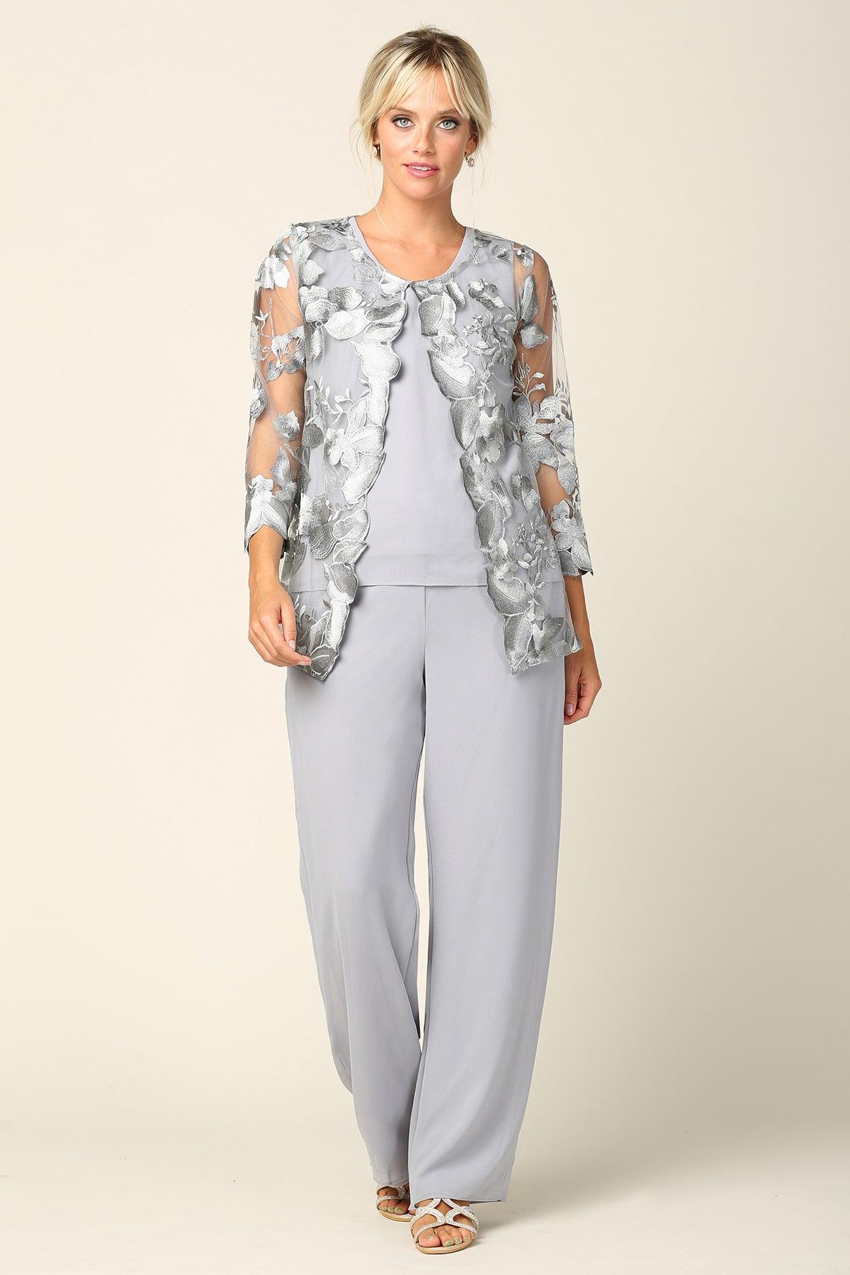 Long Formal Mother of the Bride Pant Set