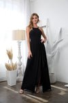 Long Halter Formal Chiffon Bridesmaids Dress