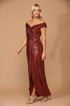 Long Off Shoulder Formal Evening Gown Sale