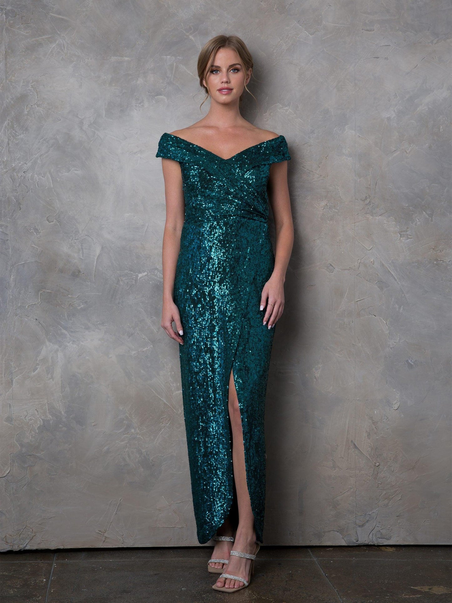 Long Off Shoulder Formal Evening Gown Sale