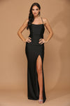 Long Bridesmaids Spaghetti Strap Formal Prom Gown