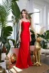 Long Bridesmaids Spaghetti Strap Formal Prom Gown