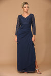 Long Sleeve Formal Mother of the Bride Evening Gown