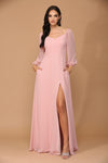 Long Sleeve Formal Chiffon Dress Sale