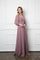 Long Sleeve Formal Chiffon Dress